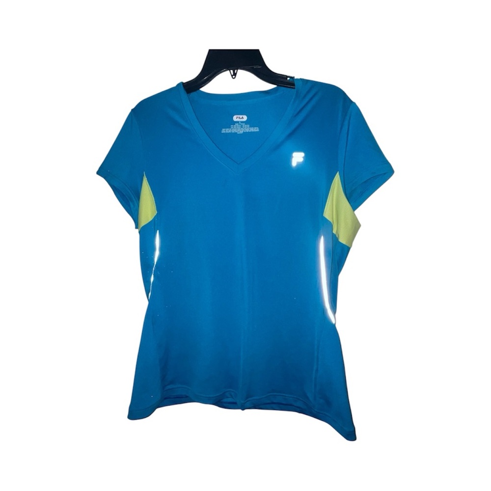 Fila Blue and Yellow Short Sleeve Tee